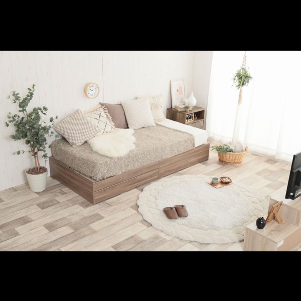 画像7: シンプルデザインヘッドレス収納ベッド【Primus】プリームス