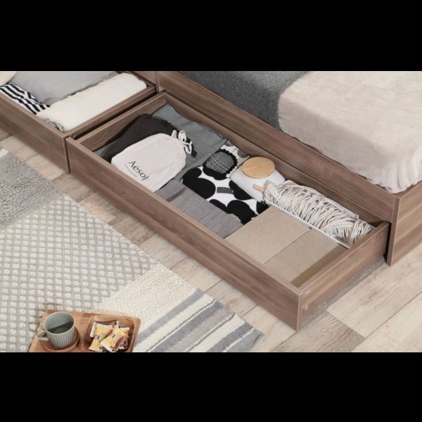 画像12: シンプルデザインヘッドレス収納ベッド【Primus】プリームス