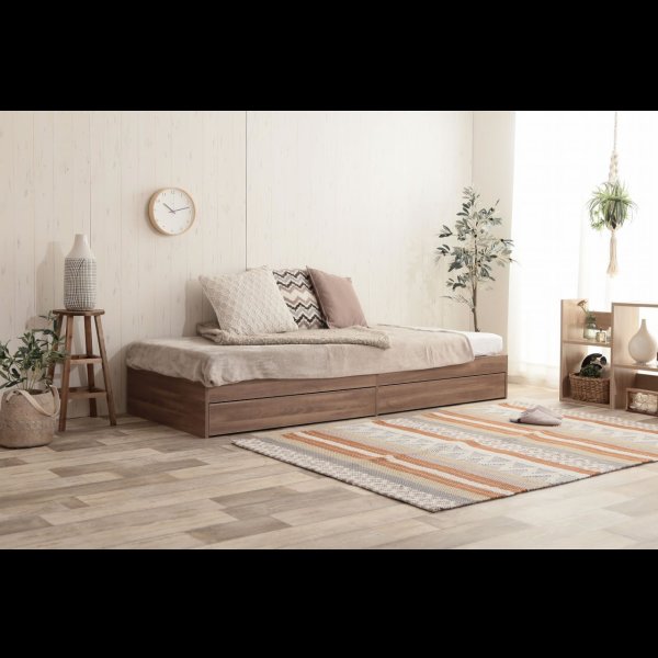 画像15: シンプルデザインヘッドレス収納ベッド【Primus】プリームス