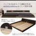 画像3: 日本製：連結対応フロアベッド シルバーライン287 シンプル棚・間接照明付　セール価格 (3)