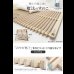 画像3: 通気性2倍の折りたたみ「みやび格子」すのこベッド　シングル【二つ折りタイプ】 (3)