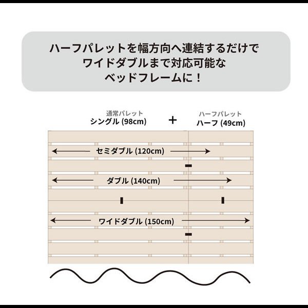 画像5: ヒノキすのこパレットベッド 日本製・無塗装・耐荷重500kg 繊細すのこも