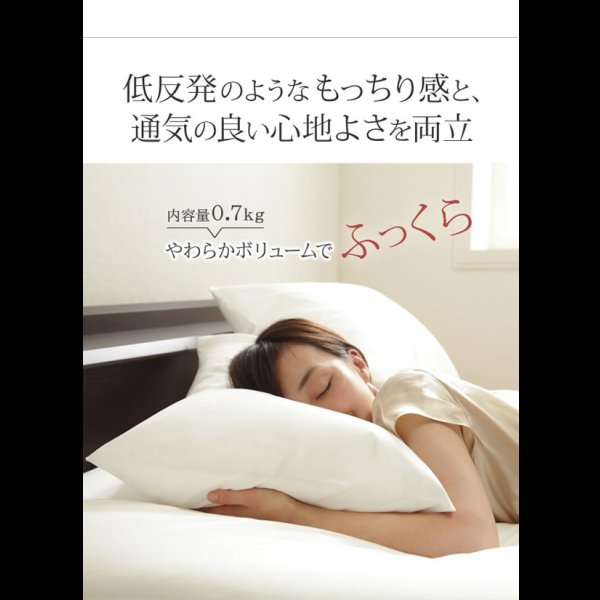 画像3: もっちり新触感洗える抗菌防臭防ダニ日本製枕