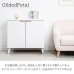 画像2: ホワイト×ローズゴールド 幅80キャビネット【Gilded Petal】日本製・完成品 (2)