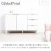 画像2: ホワイト×ローズゴールド 幅119キャビネット【Gilded Petal】日本製・完成品 (2)