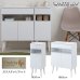 画像16: ルーター収納ファックス台 幅30 フレンチシャビー家具【whiteliv】 (16)