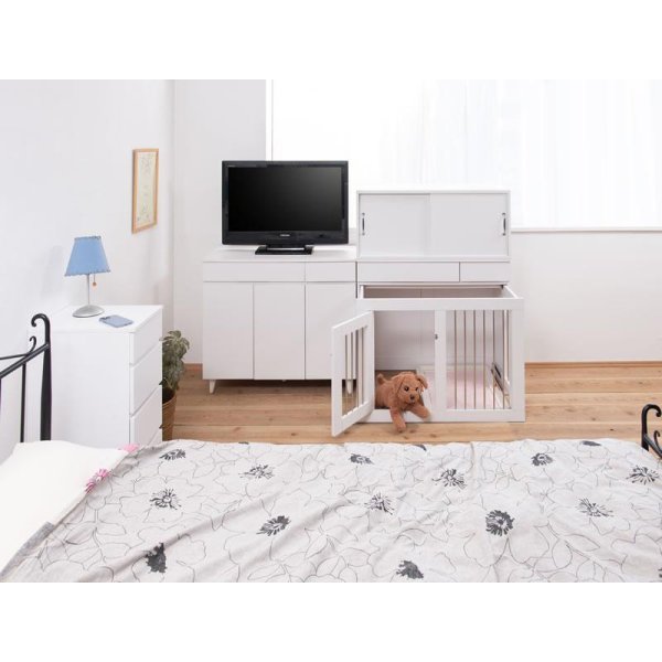 画像4: スライド式ぺっどゲージ 幅90 フレンチシャビ―家具【whiteliv】