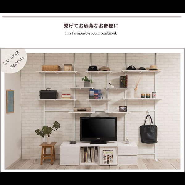 画像11: 突っ張り壁面収納家具 ディスプレイラック【glossy】グロッシー 日本製