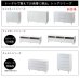 画像5: フレンチシャビー脚付きホワイトキャビネット【Diana】幅118 日本製完成品 (5)