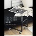 画像2: ブラックガラス採用高さ調整付きサイドテーブル【Nicolas】 (2)