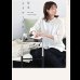 画像8: ブラックガラス採用高さ調整付きサイドテーブル【Nicolas】 (8)