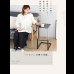 画像10: ブラックガラス採用高さ調整付きサイドテーブル【Nicolas】 (10)