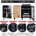 画像6: ブラックキャビネット【Shadow】シリーズ家具 日本製・完成品 (6)