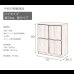画像13: 大人気収納家具！完成品・日本製スクエアキャビネット 幅70ハイ　板扉タイプ (13)