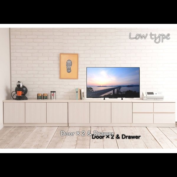 画像8: 大人気収納家具！完成品・日本製スクエアキャビネット 幅104.5ハイ　引出しタイプ