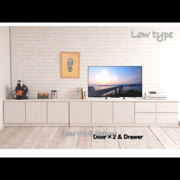 画像7: 大人気収納家具！完成品・日本製スクエアキャビネット 幅104　PCデスクタイプ