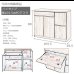 画像12: 大人気収納家具！完成品・日本製スクエアキャビネット 幅104　PCデスクタイプ (12)