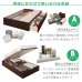 画像7: ガス圧式跳ね上げ＆BOX型引き出し収納連結ベッド【Valiente】バリエンテ ヘッドレス仕様 日本製 (7)