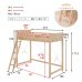画像18: カントリー調頑丈木製ロフトベッド【Calista】 棚・コンセント付き ベッド下140cm (18)