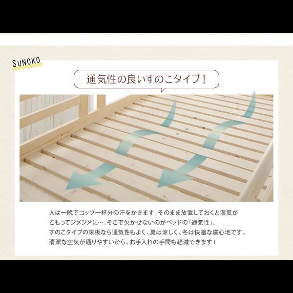 画像17: ハンモック・テーブル付き北欧天然木ロフトベッド【Hammox】ハンモックス