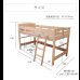 画像14: 日本製無塗装ひのきすのこベッド：ロフトベッドタイプ (14)