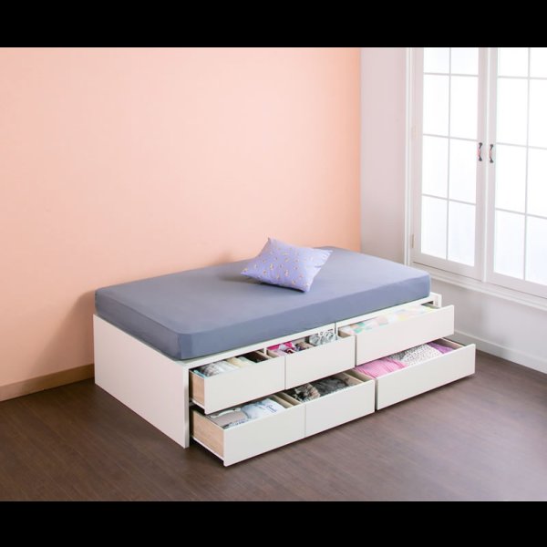 画像8: 引き出しタイプが選べるショート丈チェストベッド【Varier-s】日本製 ヘッドレス