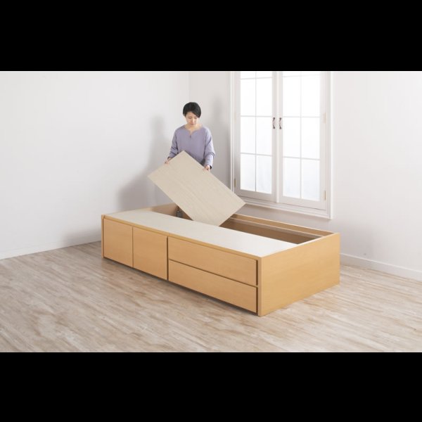 画像15: 引き出しタイプが選べるショート丈チェストベッド【Varier-s】日本製 ヘッドレス