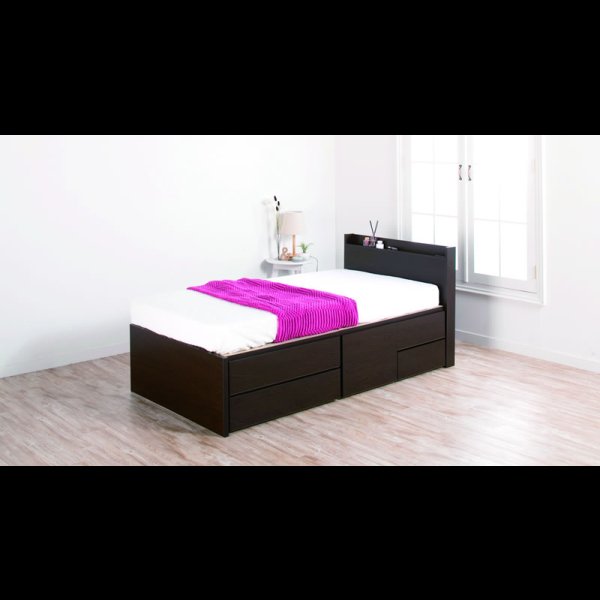 画像6: 引き出しタイプが選べるショート丈チェストベッド【Varier-s】日本製 スリム棚