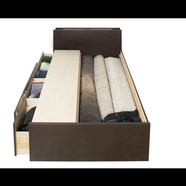 画像14: 引き出しタイプが選べるチェストベッド【Varier】日本製 ムード照明付き