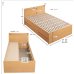 画像10: 高品質で低価格！すのこ仕様日本製大容量チェストベッド【Melanie】 開梱設置込み (10)