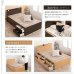 画像15: 高品質で低価格！すのこ仕様日本製大容量チェストベッド【Melanie】 開梱設置込み (15)