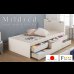 画像4: ヘッドレスも選べるすのこ仕様日本製ショート丈チェストベッド【Mildred】 開梱設置込み (4)