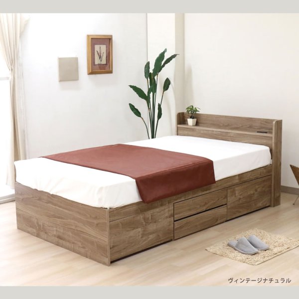 画像7: おしゃれデザイン日本製チェストベッド【Casper】