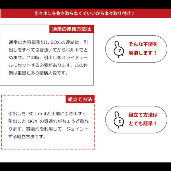 画像16: 奥行きが深い頑丈大型引き出しベッド【Deep2】日本製 スマート棚付き
