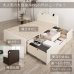 画像8: 奥行きが深い頑丈大型引き出しベッド【Deep2】日本製 スマート棚付き (8)