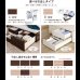画像6: 奥行きが深い頑丈大型引き出しベッド【Deep2】日本製 角丸棚付き (6)