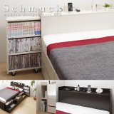 本棚付きチェストベッド【Schmuck】シュムック