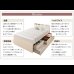 画像34: 通気性に優れた国産すのこ仕様大容量収納チェストベッド【Nicola】 (34)