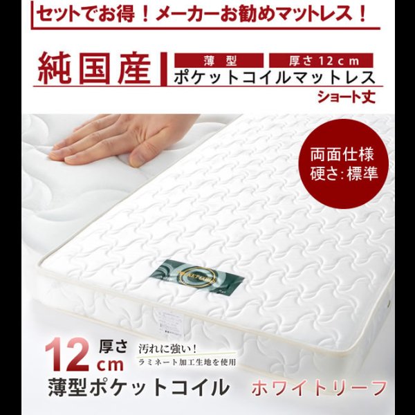 画像21: 省スペースで設置可能！フラットパネル付きショート丈チェストベッド【Esther】