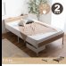 画像2: 2口コンセント棚付きバイカラーパイプベッド【Ethan】高さ2段階調整 ベッド下収納対応 (2)