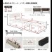 画像16: スチールフレーム シングルベッド ハイタイプ【Issak-h】棚コンセント付き (16)