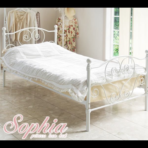画像2: かわいいハートモチーフデザイン。プリンセススタイルアイアンベッド【Sophia】ソフィア