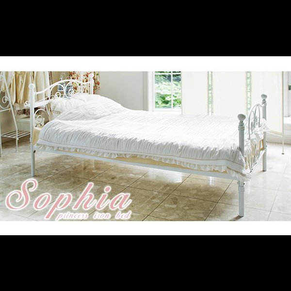 画像9: かわいいハートモチーフデザイン。プリンセススタイルアイアンベッド【Sophia】ソフィア