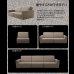 画像6: 日本製：組み合わせて大型サイズになるソファーベッド【極楽】 (6)