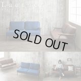 ヴィンテージスチールソファ【Lautner】ロートネル  デニム×スチール