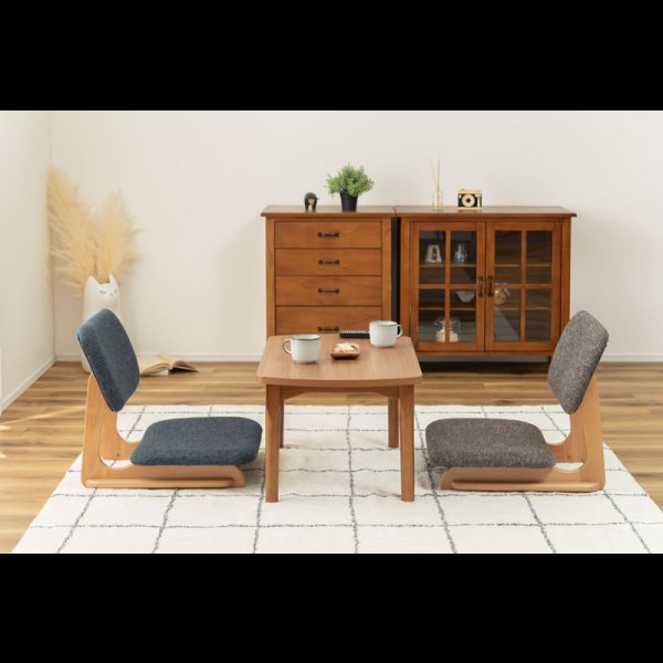 画像14: 天然木仕様こたつにも合わせて使えるフロアチェア【Gordon】