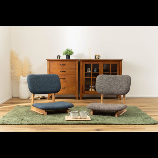 画像16: 天然木仕様こたつにも合わせて使えるフロアチェア【Gordon】