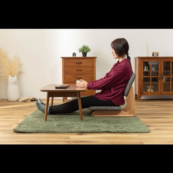 画像19: 天然木仕様こたつにも合わせて使えるフロアチェア【Gordon】