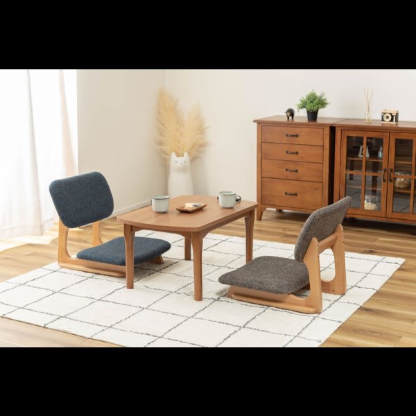 画像26: 天然木仕様こたつにも合わせて使えるフロアチェア【Gordon】