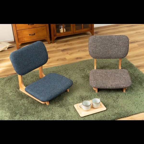 画像28: 天然木仕様こたつにも合わせて使えるフロアチェア【Gordon】